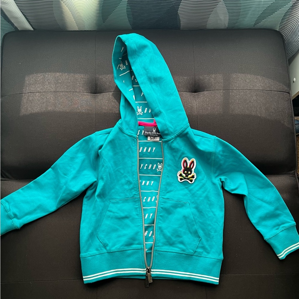 Rare Kids Psycho Bunny Zip-Up Size XXS